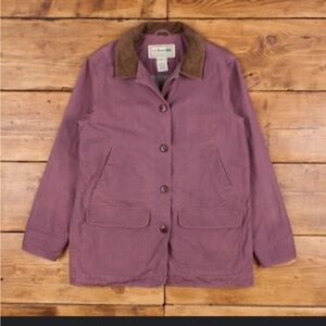 L.L.Bean Women’s Adirondack Barn Chore Coat Quilt Lined purple size small jacket